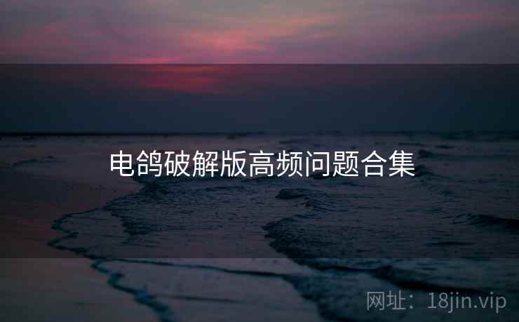 电鸽破解版高频问题合集