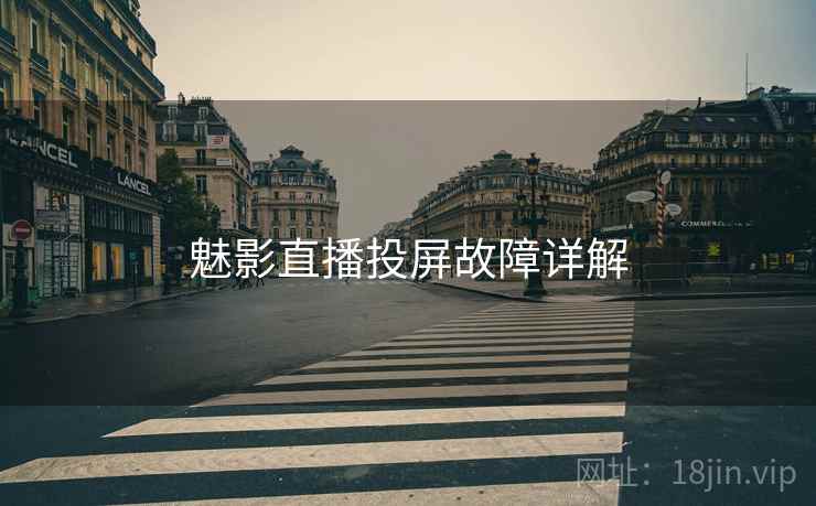 魅影直播投屏故障详解