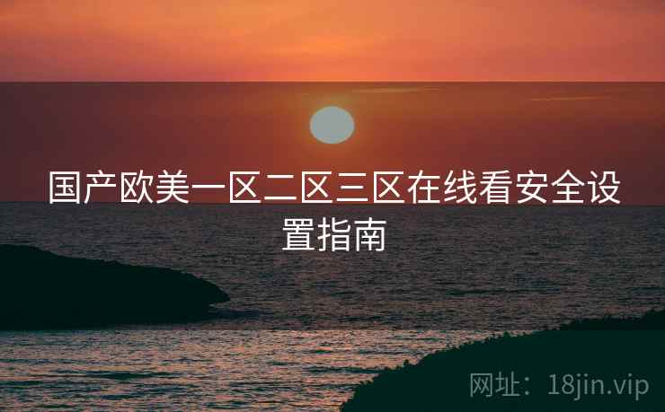 国产欧美一区二区三区在线看安全设置指南