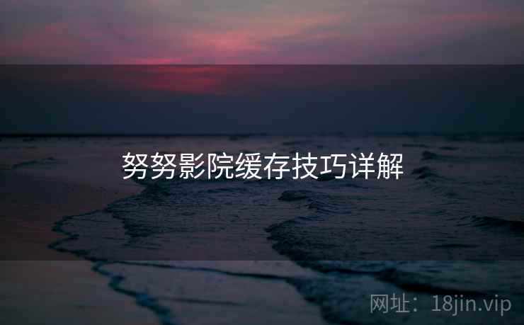 努努影院缓存技巧详解