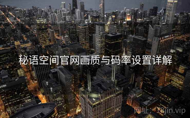 秘语空间官网画质与码率设置详解