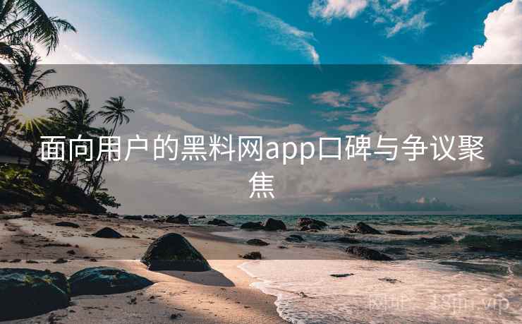 面向用户的黑料网app口碑与争议聚焦
