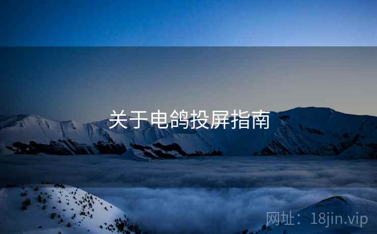 详细阅读:关于电鸽投屏指南 关于电鸽投屏指南